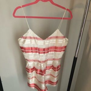 JOA Striped Romper